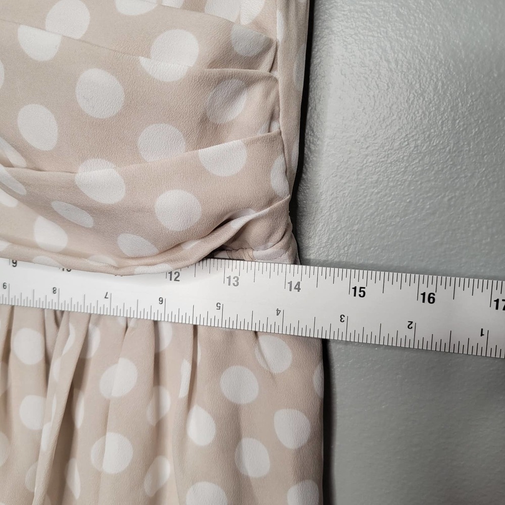Express Cream Polka Dot Mini Dress - Picture 7 of 14
